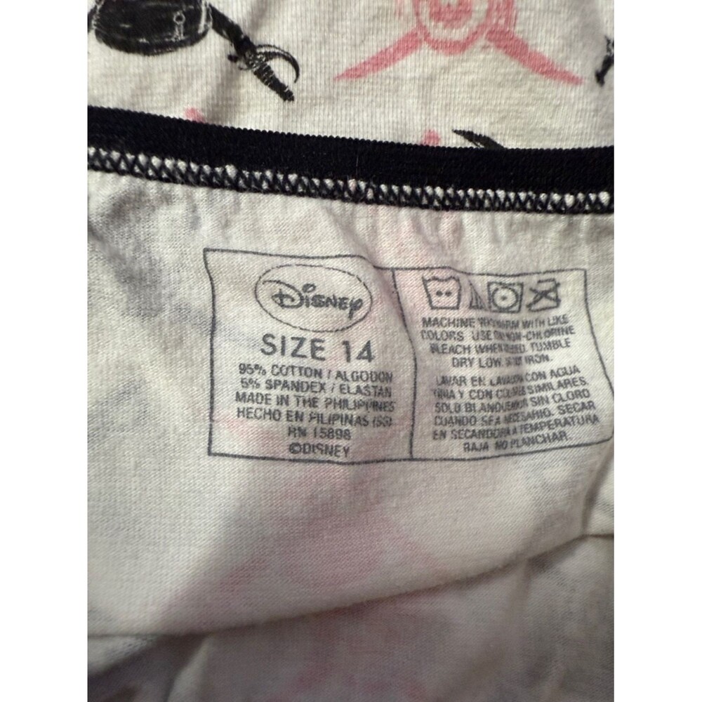 Disney White Underwear with Pink and Black Skull Motif View 2
